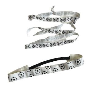 Soccer ball headbands black & white
